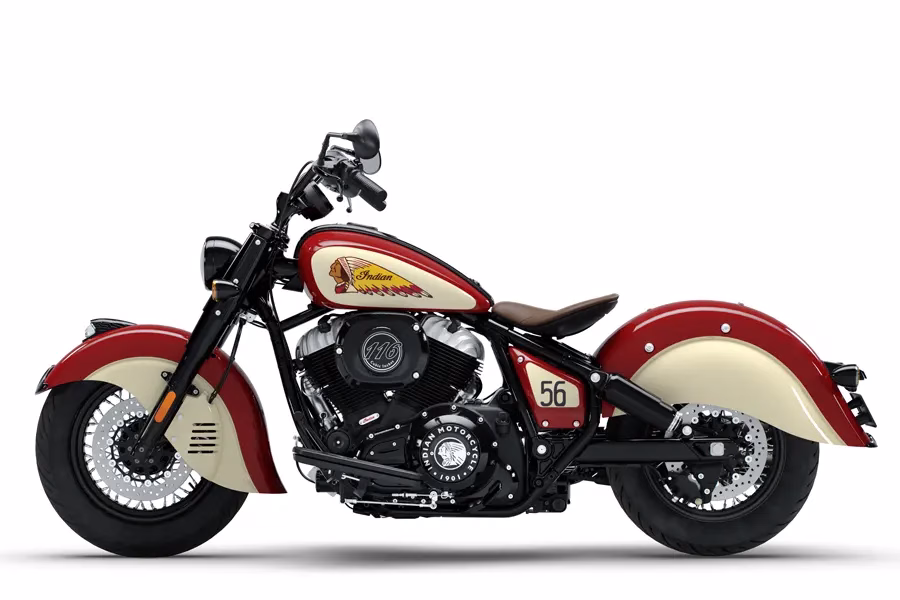 Imagen del lateral izquierdo de la Indian Chief Vintage Sturgis