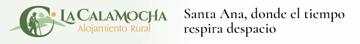Banner de la casa rural de La Calamocha, ubicada en la localidad cacereña de Santa Ana a 20 km de Trujillo