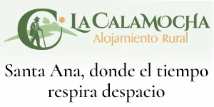 Banner a la casa rural La Calamocham ubicada en la localidad de Santa Ana de la provincia de Cáceres, a 20 km de Trujillo.